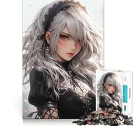 Sweet Anime Girl Jigsaw Puzzles 1000 Pieces for Adults Reason Skill Toy Calm Relax Exact Cut Heartfelt Gift (50x75cm)