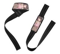 Sweet Anime Girl Weight Lifting Straps Anti Slip Pair of Gym Straps for Weightlifting, Deadlifting, Exercise, Strength Training