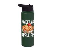 Sweet as Apple Pie Apple Stainless Steel Insulated Water Bottle