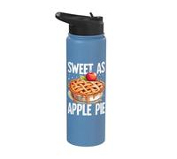 Sweet as Apple Pie Apple Stainless Steel Insulated Water Bottle