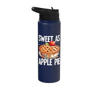 Sweet as Apple Pie Apple Stainless Steel Insulated Water Bottle