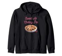 Sweet As Cherry Cream Pie Funny sarcastic cherries sayings Zip Hoodie
