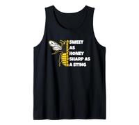 Sweet As Honey Sharp As A Sting Funny Beekeeping Honeybee Tank Top