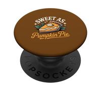 Sweet As Pumpkin Pie Autumn Fall Food PopSockets Adhesive PopGrip