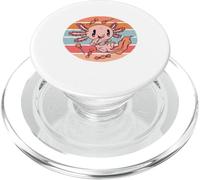 Sweet Axolotl eats candy, mexicanwalkingfish Wildlife Animal PopSockets PopGrip for MagSafe