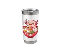 Sweet Axolotl Eats Ramen Noodles Axolotls Ramen Stainless Steel Insulated Tumbler