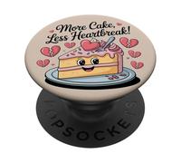 Sweet Bakery More Cake Less Heartbreak Baking Dessert PopSockets Adhesive PopGrip