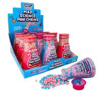 Sweet Bandit Mad Science Mini Chew, Assorted Flavour Chewy Candy Pieces, Science Themed Treats, 80 g (Pack of 12)