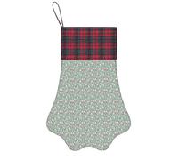 Sweet Basset Hound Florals Print Christmas Pet Socking Festive Dog Paw Xmas Pets Gift For Seasonal Party Supplies