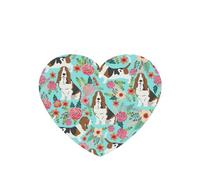 Sweet Basset Hound Florals Printing 10 Pieces Air Freshener Car Hanging Cards Air Freshener Sheets With Rope For Cars Home