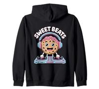 Sweet Beats Christmas Dj Festive Vibes Zip Hoodie