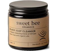 Sweet Bee African Black Soap Face Wash - Clarifying Acne Face Wash for Clear & Radiant Skin - Deep Cleansing Face & Body Exfoliator for Even Skin Tone - Skin Sensitive Body Wash with Sweet Almond Oil