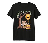 Sweet Bee Bear Beehive Honey Tree Forest Premium T-Shirt