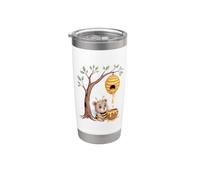 Sweet Bee Bear Beehive Honey Tree Forest Stainless Steel Insulated Tumbler
