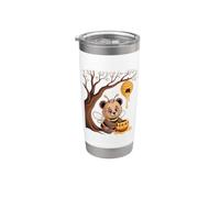 Sweet Bee Bear Beehive Honey Tree Forest Stainless Steel Insulated Tumbler