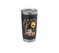 Sweet Bee Bear Beehive Honey Tree Forest Stainless Steel Insulated Tumbler