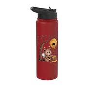 Sweet Bee Bear Beehive Honey Tree Forest Stainless Steel Insulated Water Bottle