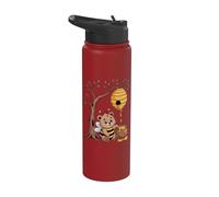Sweet Bee Bear Beehive Honey Tree Forest Stainless Steel Insulated Water Bottle