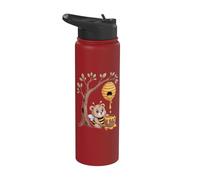 Sweet Bee Bear Beehive Honey Tree Forest Stainless Steel Insulated Water Bottle