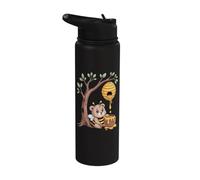 Sweet Bee Bear Beehive Honey Tree Forest Stainless Steel Insulated Water Bottle