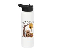Sweet Bee Bear Beehive Honey Tree Forest Stainless Steel Insulated Water Bottle