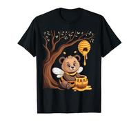 Sweet Bee Bear Beehive Honey Tree Forest Value Graphic T-Shirt