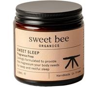 Sweet Bee Magnesium Butter - Soothing Magnesium for Sleep & Relaxation with Shea Butter - Moisturizing Magnesium Balm for Muscle Recovery - Nourishing Magnesium Cream for Sleep - Fragrance Free 120ml