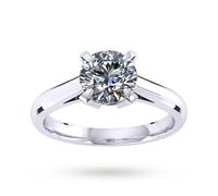 Sweet Belvedere Platinum 0.50ct Diamond Engagement Ring - Ring Size N