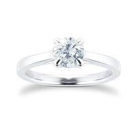 Sweet Belvedere Platinum 0.70ct Diamond Engagement Ring - Ring Size Q