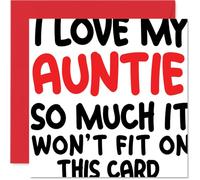 Sweet Birthday Card for Auntie, Bursting with Love, Mothers Day