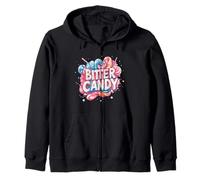 Sweet Bitter Candy Emblem for Boys and Girls Zip Hoodie