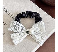 Sweet bow, golden headband, double-layer lace, soft rubber band, fashionable embroidered headband