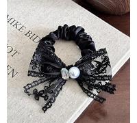 Sweet bow, golden headband, double-layer lace, soft rubber band, fashionable embroidered headband