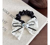 Sweet bow, golden headband, double-layer lace, soft rubber band, fashionable embroidered headband