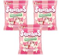 Sweet Bundle with Drumstick Squashies Strawberry & Cream Flavour Bag 120g (3 Pack)