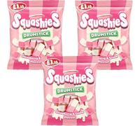 Sweet Bundle with Drumstick Squashies Strawberry & Cream Flavour Bag 120g (3 Pack)