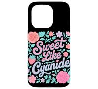 Sweet But Deadly Cute Pastel Floral Graphic Case for iPhone 15 Pro