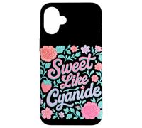 Sweet But Deadly Cute Pastel Floral Graphic Case for iPhone 16 Plus
