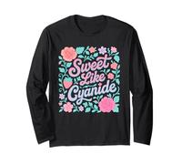 Sweet But Deadly Cute Pastel Floral Graphic Long Sleeve T-Shirt