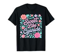 Sweet But Deadly Cute Pastel Floral Graphic T-Shirt