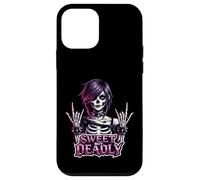 Sweet But Deadly Skeleton Gothic Girl Rock'n Roll Punk Case for iPhone 12 mini