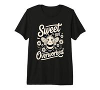 Sweet But Overworked Cute Bee Mood Worker Premium T-Shirt