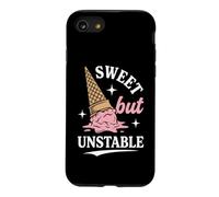 Sweet But Unstable -Funny Saying Novelty Food Cute Ice Cream Case for iPhone SE (2020) / 7/8