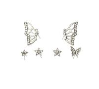 Sweet Butterfly Earrings Cute Delicate Five-Pointed Stars 5 Pcs Stud Earrings Sets Simple Jewelry For s Womens Nice