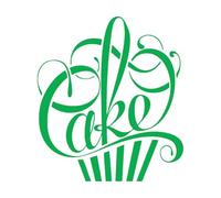 Sweet Cake Design Wall Decal Cake Shop Decoraiton Writing in Form of A Cake Wall Sticker Bakery Removable Window Poster Extra Large - 66x75cm