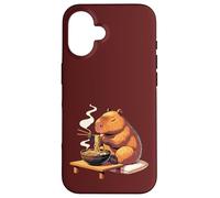 Sweet Capybara Eats Ramen Noodles Capybaras Ramen Case for iPhone 16