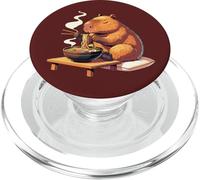 Sweet Capybara Eats Ramen Noodles Capybaras Ramen PopSockets PopGrip for MagSafe