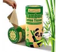 Sweet Carefor Bamboo Lotion Tissue is a 3-ply, Bleach-Free, moisturizing Essence and Peppermint Extract. Soft, Strong, eco-Friendly, and Biodegradable (Off White, Standard, Pack of 12 (12X 50 PCS))