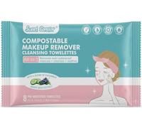 Sweet Carefor Caring Cleansing Wipes Dry Skin Plant-Based Makeup Face Wipes for Dry Skin, Gentle yet Effective Makeup Removal Each contains 10 small packs of 8 wipes each(80 Sheets total)