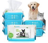 Sweet Carefor Pet Wipes Thick and Extra Large For Dogs and Cats, 100% Plastic Free, Hypoallergenic and Biodegradable | Cleans Face, Ears, Body and Eye Area (200 Wipes, Unscented)